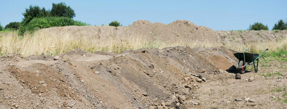 Gabii Project Spoil Heap, July 2014 - photo by James Reslier-Wells